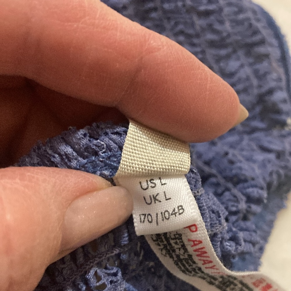 Free People Bluebell bralette/ top, blue, L NWT - Picture 7 of 8
